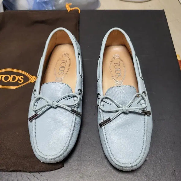 [BUNJANG] Tod's Women's Loafers Light Blue Size 35.5 / 토즈 여성 로퍼 라이트 블루 35.5 상태최상
