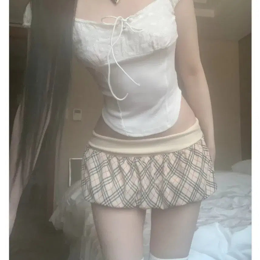 [BUNJANG] STUZZI Puree Punching Strap Top / 스젠 탑 puree punching strap top