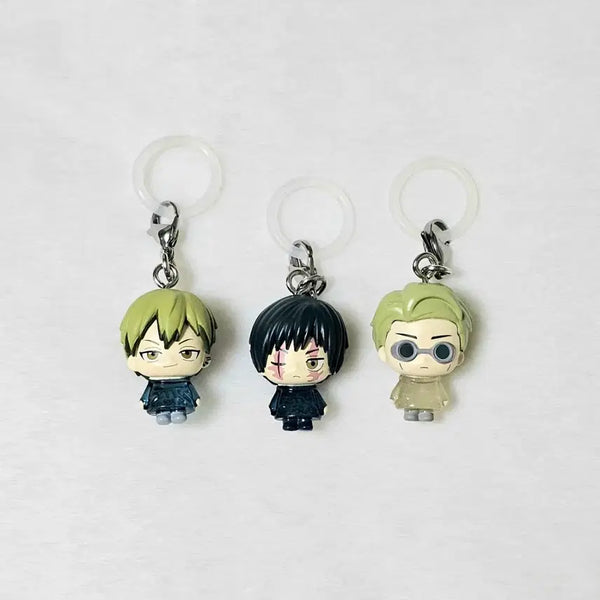 [BUNJANG] Jujutsu Kaisen Megurushi Naoya, Maki, Nanami Gacha Keyring Bundle Set / 주술회전 메지루시 나오야, 마키, 나나미 가챠 키링