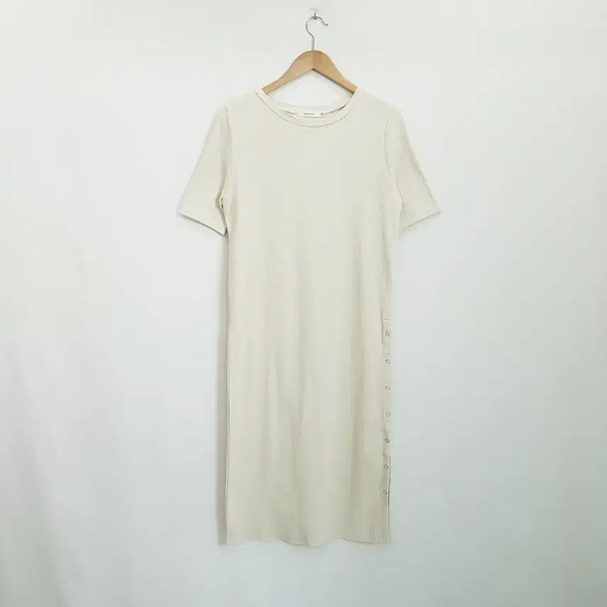 [BUNJANG] Azul By Moussi Side Slit Short-Sleeve Long Dress / 아줄바이마우지 옆트임 반팔 롱 원피스 여F R536