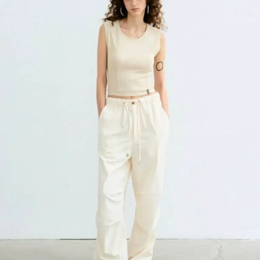 [BUNJANG] NICK&NICOLE Wide String Pants / 닉앤니콜 와이드 스트링 팬츠