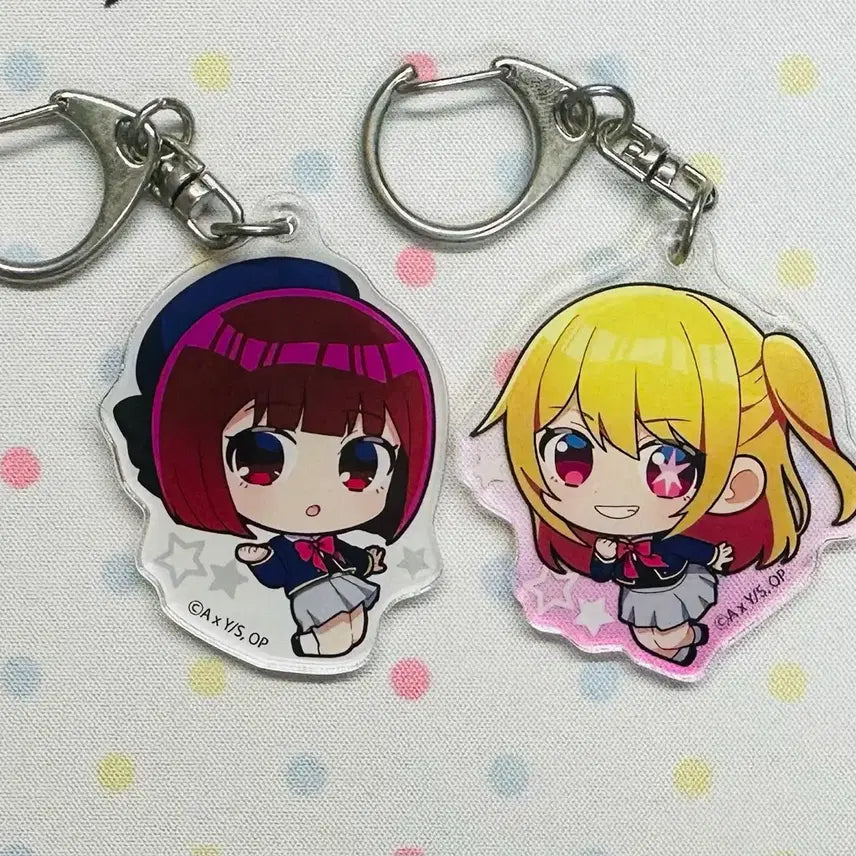 [BUNJANG] Oshi no Ko Hoshino Ruby/Arima Kana Acrylic Keychain Bundle Set / 최애의아이 호시노 루비/아리마 카나 아크릴키링 일괄세트