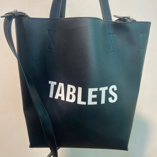[BUNJANG] Studio Tomboy Lettering Tote Bag Black / 스튜디오톰보이 레터링 토트백 블랙