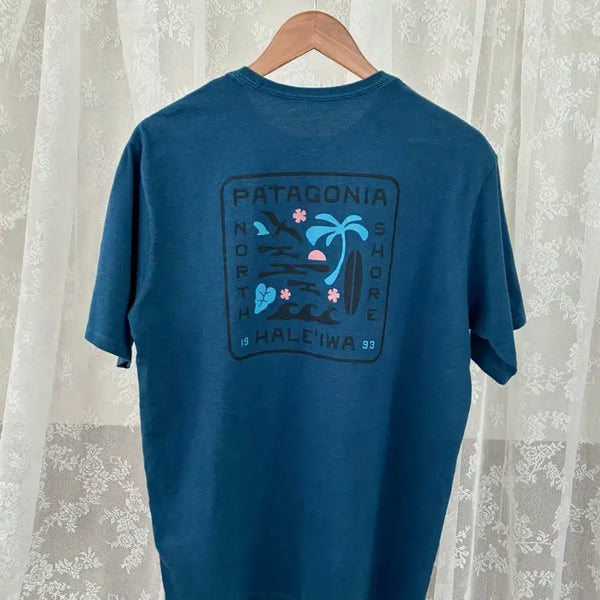 [BUNJANG] Patagonia Haleiwa Limited Edition T-Shirt Blue / M) 파타고니하 하와이 반팔 티셔츠 블루
