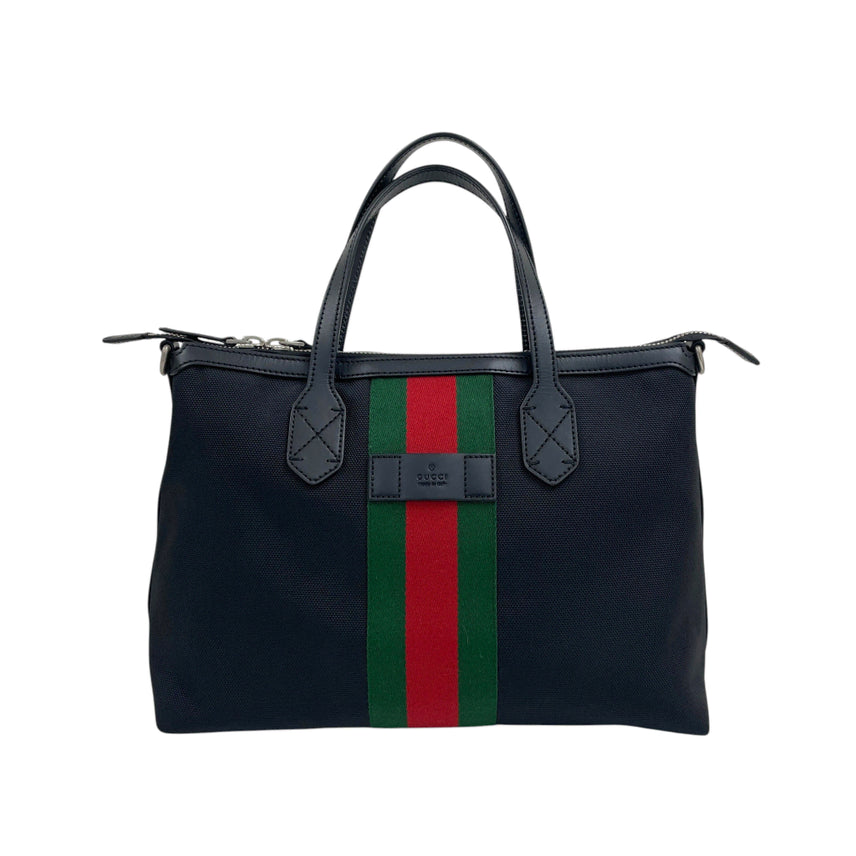 [BUNJANG] Gucci 630923 Web Techno Duffle Tote Shoulder Bag / 구찌 630923 웹 삼선 테크노 더플 토트백 겸 숄더백H00343