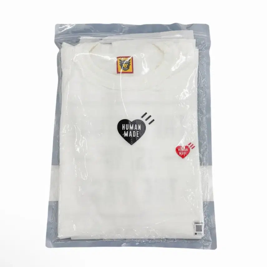 [BUNJANG] Human Made Heart Badge T-Shirt White XL / [XL] 휴먼메이드 하트 뱃지 반팔 티셔츠 화이트 HM28CS030