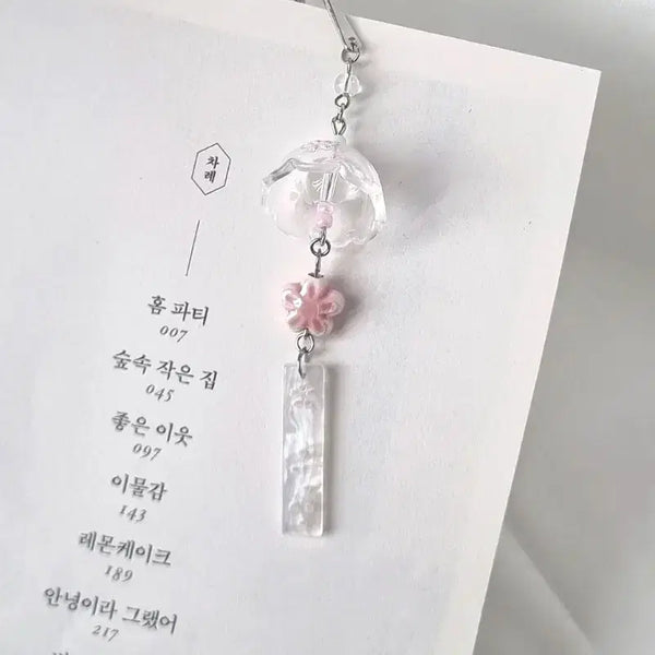 [BUNJANG] Cherry Blossom Wind Chime Keychain / 벚꽃 후우링 키링