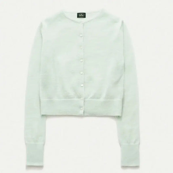 [BUNJANG] TheBarnet Mint Alpaca Crop Cardigan / 더바넷 민트 크롭 알파카 가디건