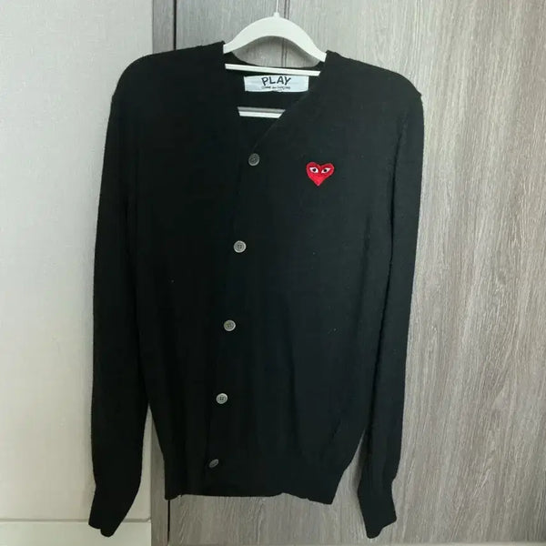 [BUNJANG] Comme des Garçons PLAY Cardigan Black / (정품) 꼼데가르송 플레이 가디건 블랙