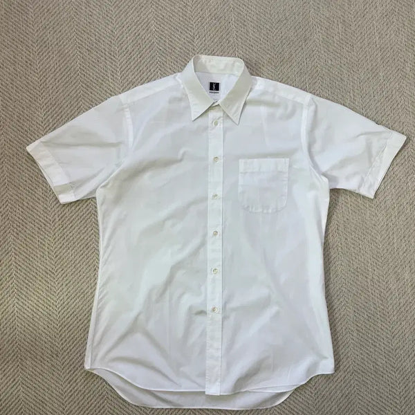 [BUNJANG] Saint Laurent White Short Sleeve Shirt / 입생로랑 화이트 반팔셔츠