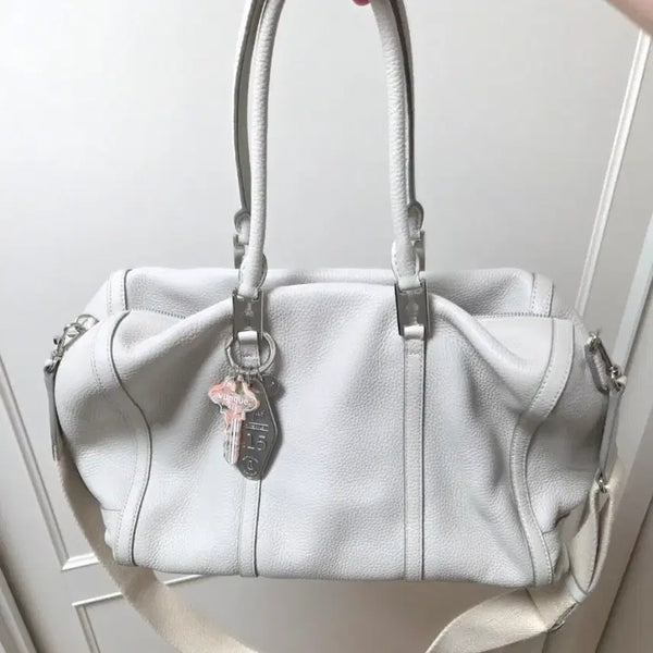 [BUNJANG] Vunque One Eleven Boston Medium Bag Light Beige / 분크 원일레븐 보스턴 미듐 라이트베이지 VQB3-1T0330-1BKXX