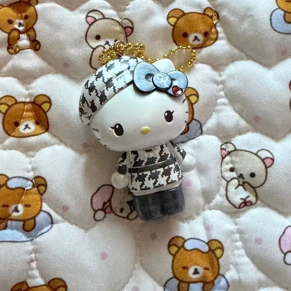 [BUNJANG] Sanrio Hello Kitty 51st Anniversary Monokuro Figure Random Keyring / 일본정품) 키티 51주년 생일 모노쿠로 피규어 랜덤 키링 판매
