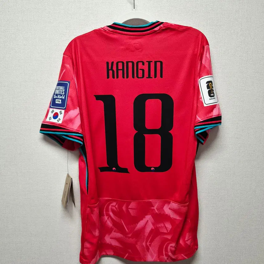 [BUNJANG] South Korea 2024-2026 Home Authentic Jersey No. 18 Lee Kang-in / (새상품) 24-26 대한민국 홈 No.18 이강인 정품 유니폼