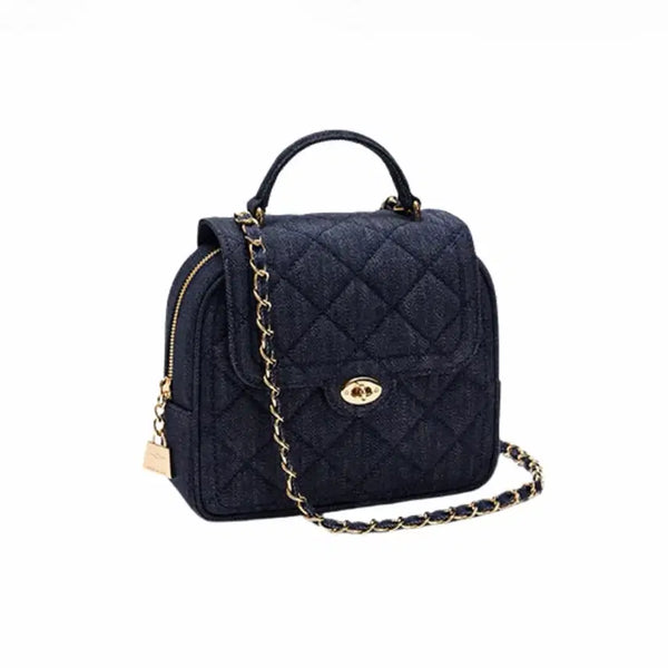 [BUNJANG] Cardinal Red Two-Art Bag Denim Bag / 카디널 레드 투아트백 데님