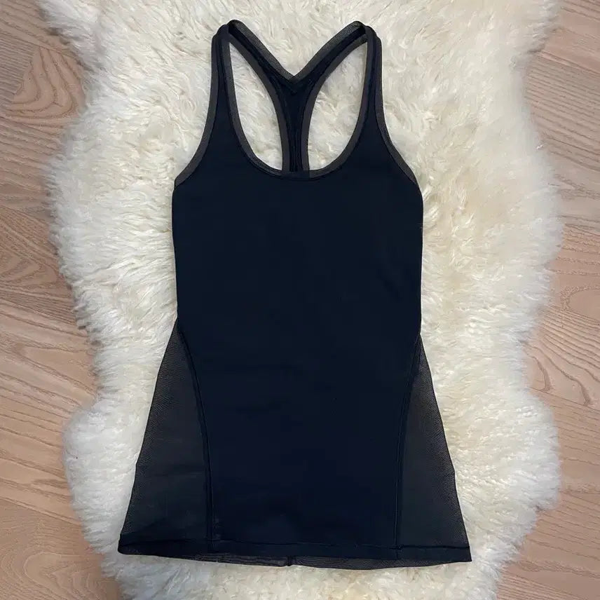[BUNJANG] Lululemon Mesh Tank Top Size 2 Black / [상태최상] 룰루레몬 메쉬 탱크탑 2사이즈 블랙