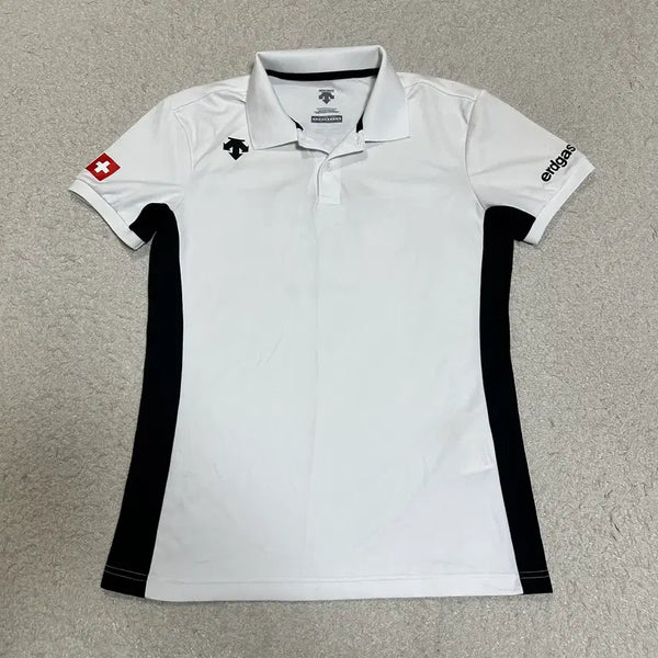 [BUNJANG] Descente Functional Short Sleeve Collar T-Shirt Size 100 / 데상트 기능성 반팔 카라티 100
