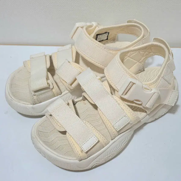 [BUNJANG] Fila Filapper Strap Sandals White 240 / 휠라 필라테퍼 스트랩 샌들 화이트 240 (1SM01928E920)