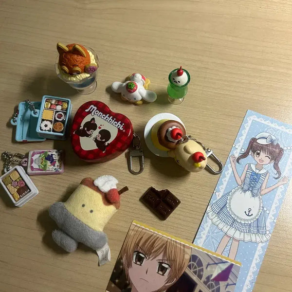 [BUNJANG] Dreamt Party Baker Ichigo Monchhichi Zootopia Dessert Keychain Figure Bundle Set / 디저트 키링 피규어 일괄판매 꿈빛파티시엘 몬치치 주토피아
