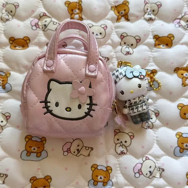 [BUNJANG] Sanrio Hello Kitty Quilting Pouch for AirPods / 일본정품) 키티 퀼팅 핑크 에어팟 파우치 판매