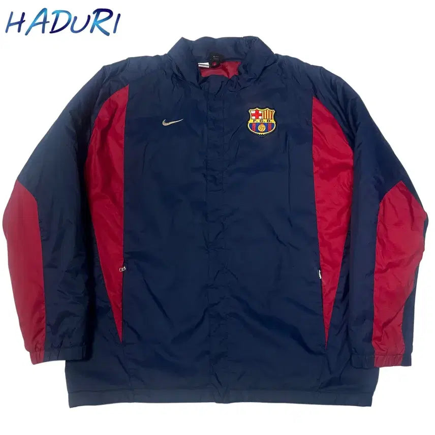 [BUNJANG] Nike 00s Barcelona Navy Jumper Size 105 / 나이키 00s 블록코어 바르셀로나 네이비점퍼 105
