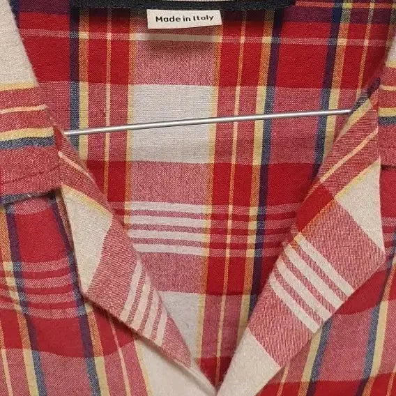 [BUNJANG] Gucci Check Short-Sleeve Shirt Red / 구찌 체크 셔츠 레드