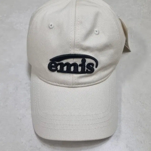 [BUNJANG] EMIS Logo Ball Cap Ivory / 이미스(EMIS) 로고 아이보리색 볼캡