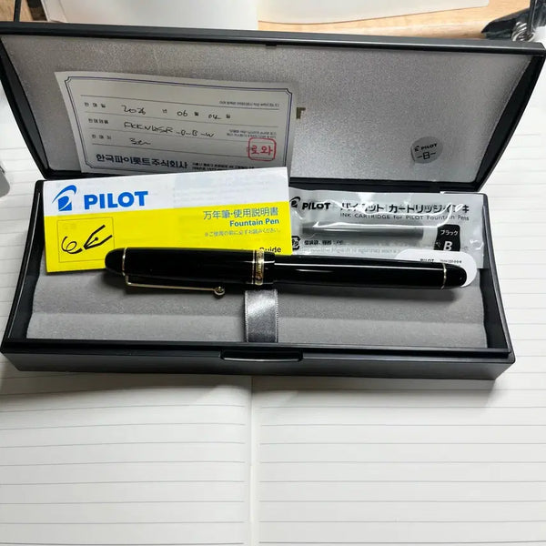 [BUNJANG] Pilot Custom 74 Fountain Pen Black B Nib / 파이롯트 커스텀 만년필 74 블랙 B닙