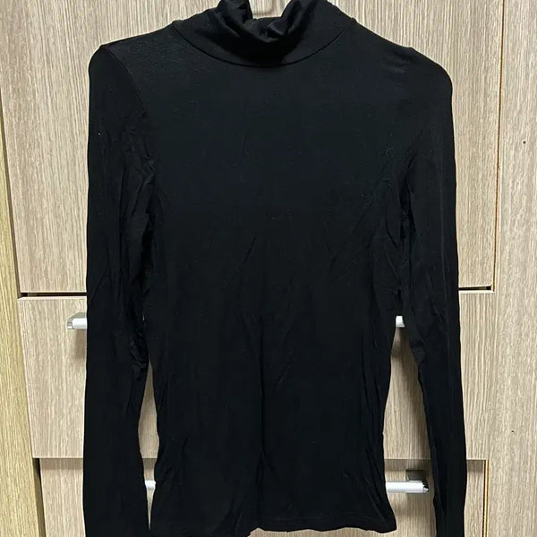 [BUNJANG] Black Turtleneck Long-Sleeve T-Shirt / 반목폴라 긴팔 검정