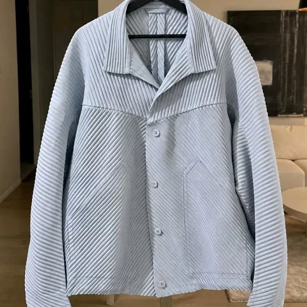 [BUNJANG] Homme Plissé Oversized High Neck Blouson Size 4 / [4] 옴므플리세 오버핏 하이넥 블루종