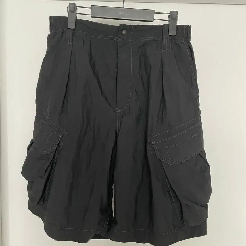 [BUNJANG] Moif 25SS Cargo Combat Shorts Black / Moif 25SS 카고 쇼츠 블랙 2