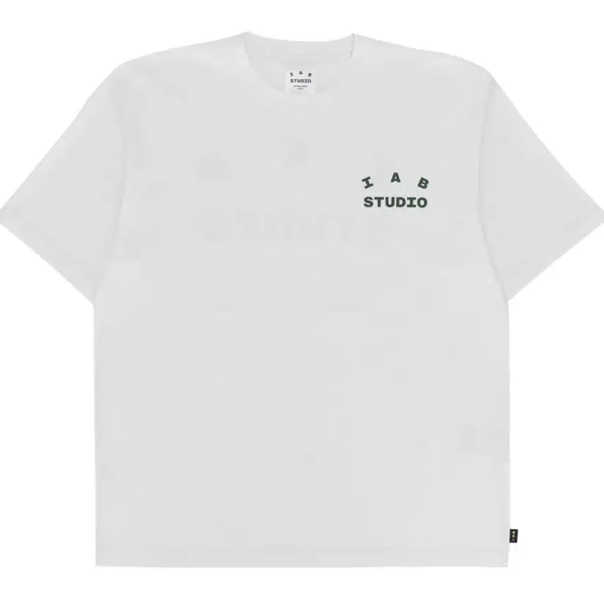[BUNJANG] IAB Studio White Deep Green T-Shirt XL / XL 아이앱 스튜디오 화이트 딥그린