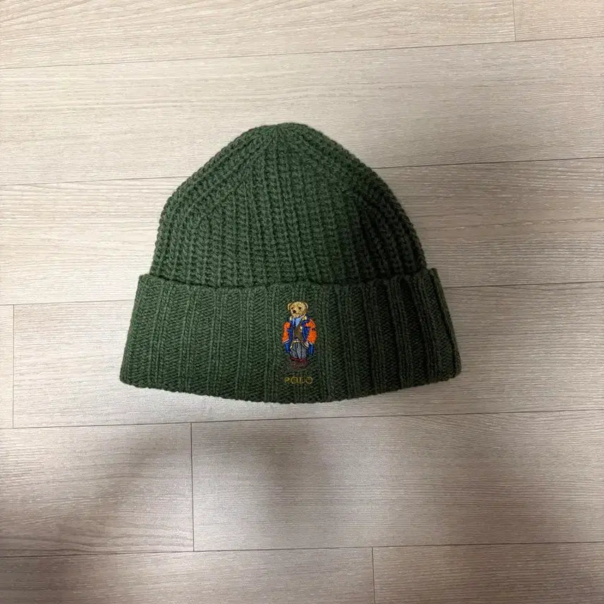 [BUNJANG] Polo Ralph Lauren Polo Bear Beanie Khaki / 폴로 랄프로렌 폴로베어 비니 카키