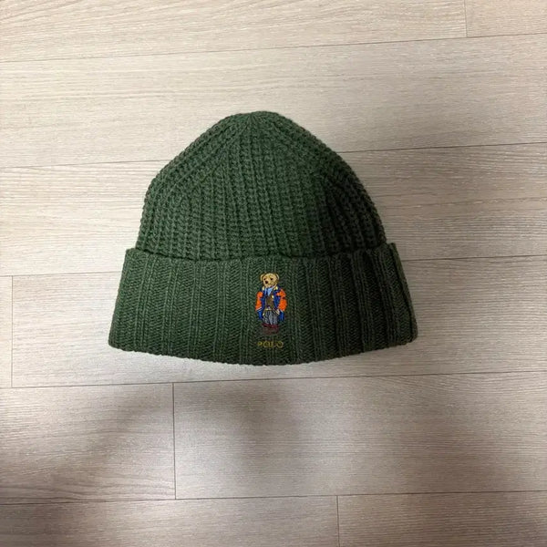 [BUNJANG] Polo Ralph Lauren Polo Bear Beanie Khaki / 폴로 랄프로렌 폴로베어 비니 카키