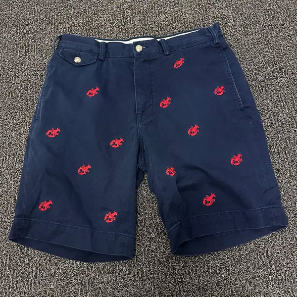 [BUNJANG] Polo Ralph Lauren Patterned Shorts Navy Size 31 / POLO 폴로 랄프로렌 패턴 반바지 네이비 31사이즈