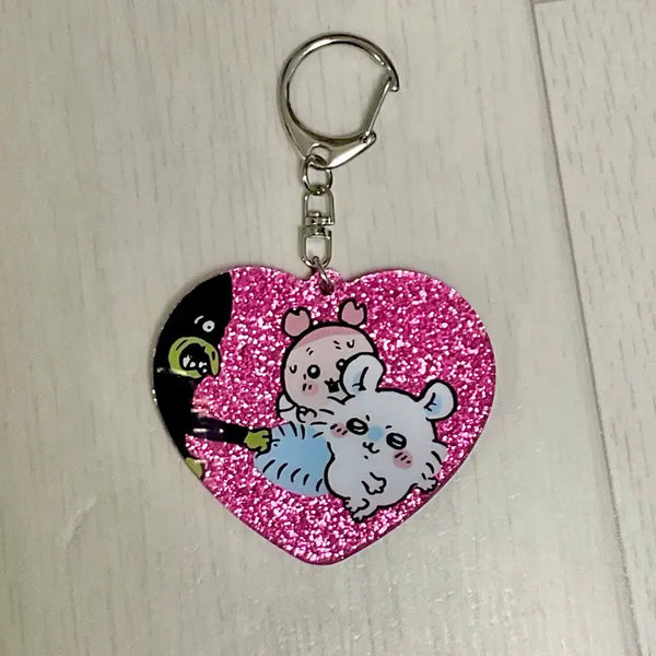 [BUNJANG] Chiikawa Momonga Krabby Acrylic Keyring Vol. 4 / 치이카와 모몽가 카니 아크릴 키링 4탄 새상품