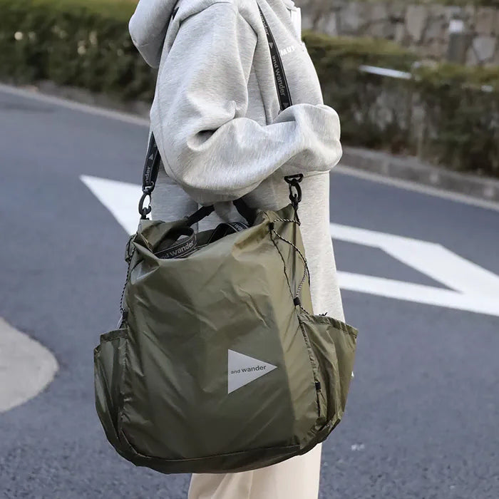 [BUNJANG] AND WANDER Lightweight Tote Bag Khaki / [OS] 엔더원더 실 토트백 카키