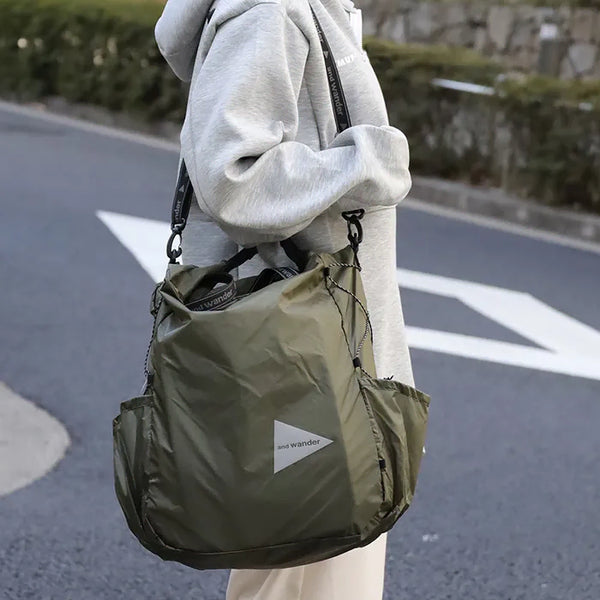 [BUNJANG] AND WANDER Lightweight Tote Bag Khaki / [OS] 엔더원더 실 토트백 카키