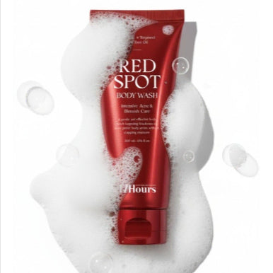 [BUNJANG] 17Hours Red Spot Body Wash 200ml - Menthol BHA Acne Treatment / 17아워즈 레드 스팟 바디워시 200ml 트러블 아크네 멘톨 BHA 진정
