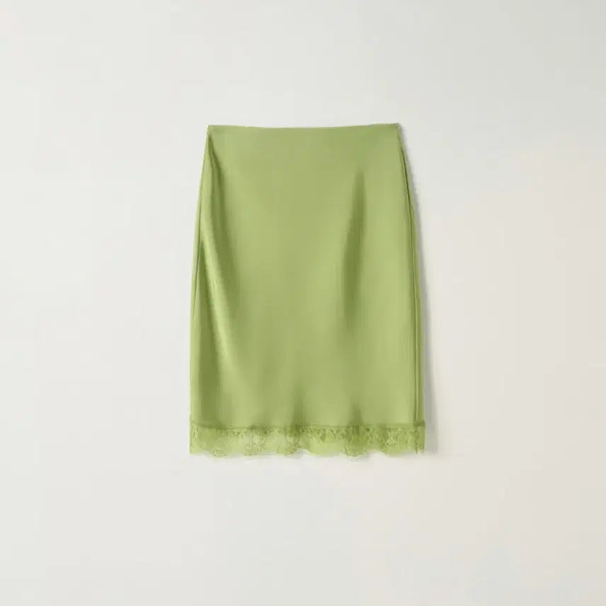 [BUNJANG] Noir Nine Lace Slip Skirt - Olive / 새상품) 누아르나인 Lace Slip Skirt [OLIVE]