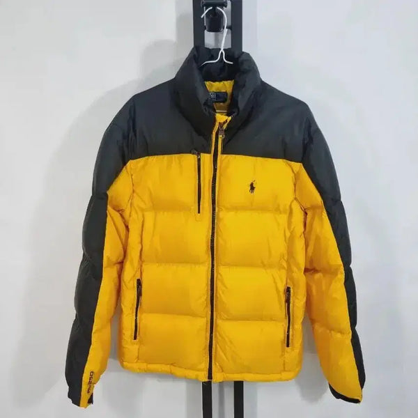 [BUNJANG] Polo Ralph Lauren Yellow Duck Down Puffer Jacket - Size S / 폴로 랄프로렌 패딩 덕다운 푸퍼 자켓 옐로우 검노 s