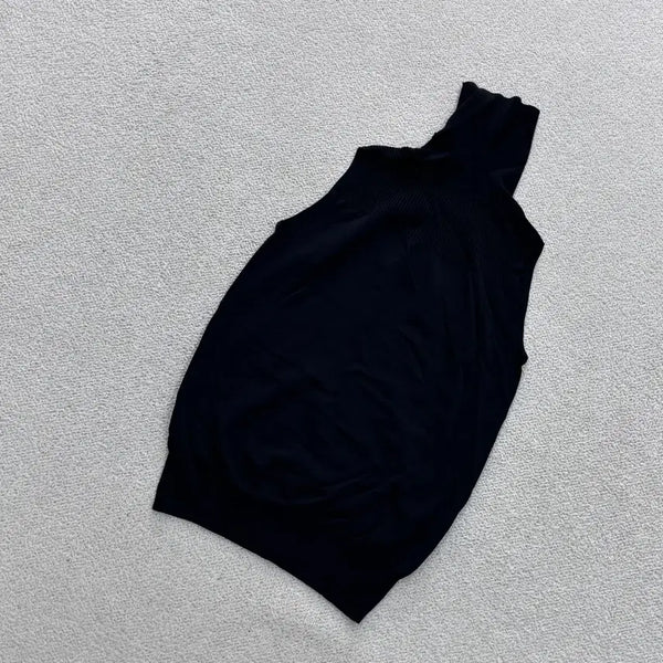 [BUNJANG] Vintage Women's Turtleneck Sleeveless T-Shirt / 실측확인 빈티지 여성 터틀넥 민소매 티셔츠 0707E2