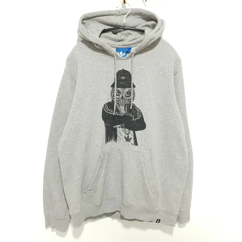 [BUNJANG] Adidas Owl Fleece Hoodie / 아디다스 올빼미 기모 후드 티 115_i3944