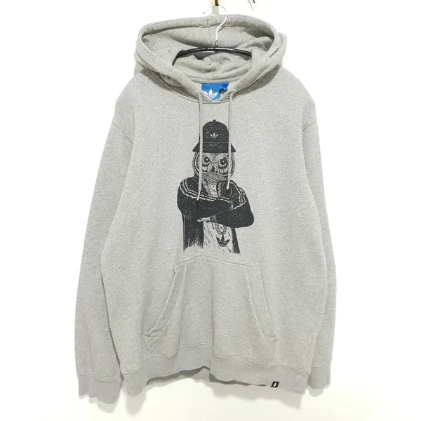 [BUNJANG] Adidas Owl Fleece Hoodie / 아디다스 올빼미 기모 후드 티 115_i3944