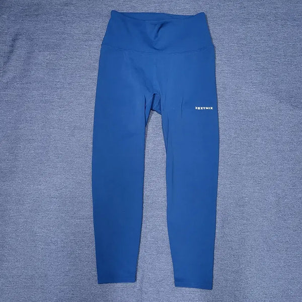 [BUNJANG] XEXYMIX Black Label Signature 360N 8.5" Length Leggings Blue (XL) / 젝시믹스 블랙라벨 시그니처 360N 8.5부 레깅스 블루 (XL) 153