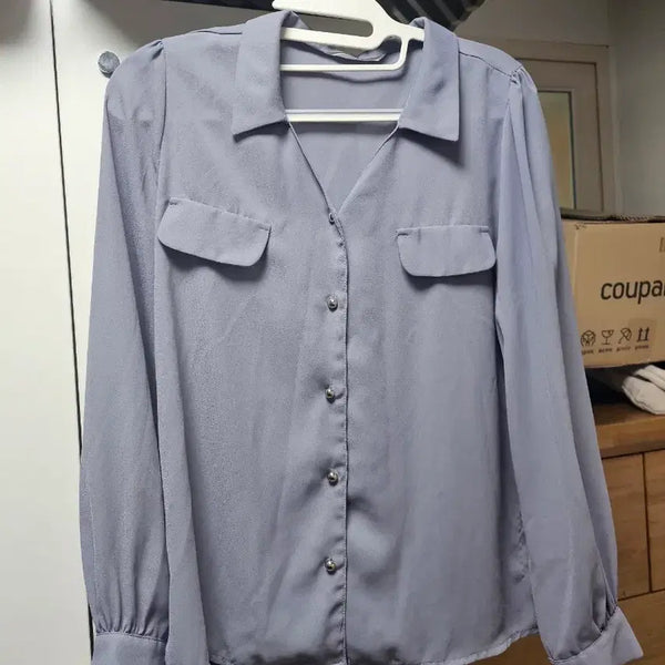 [BUNJANG] Chiffon Shirt Blouse / 쉬폰 셔츠블라우스