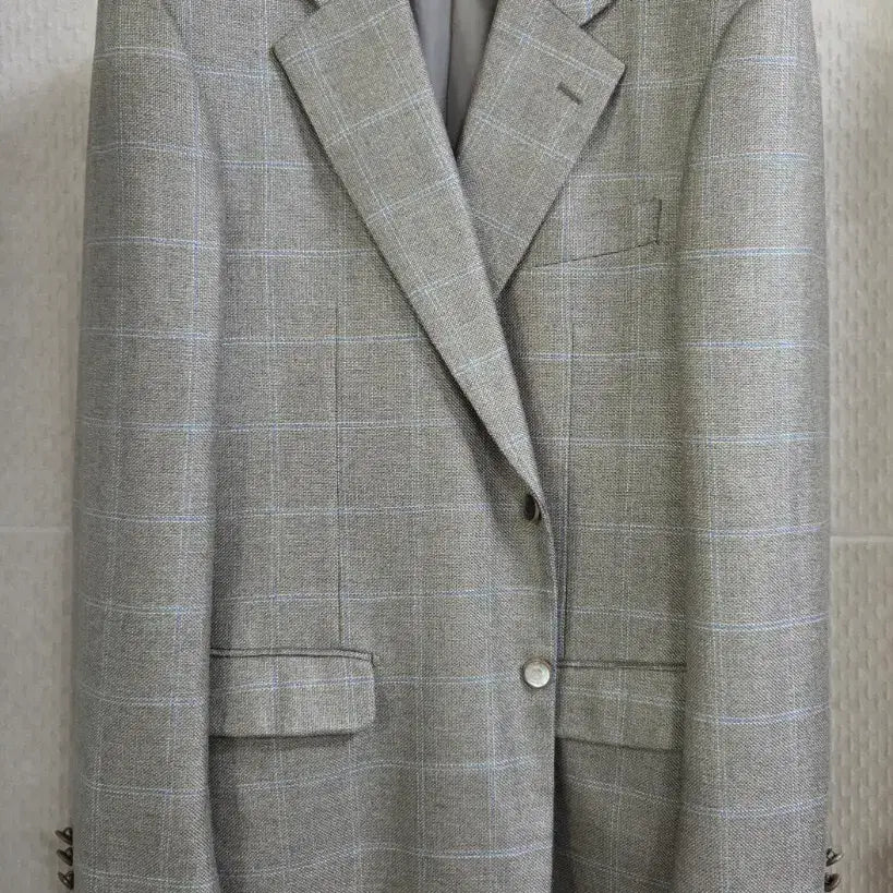 [BUNJANG] DAKS Pure Silk Check Jacket / 닥스 퓨어 실크 첵크 쟈켓 106
