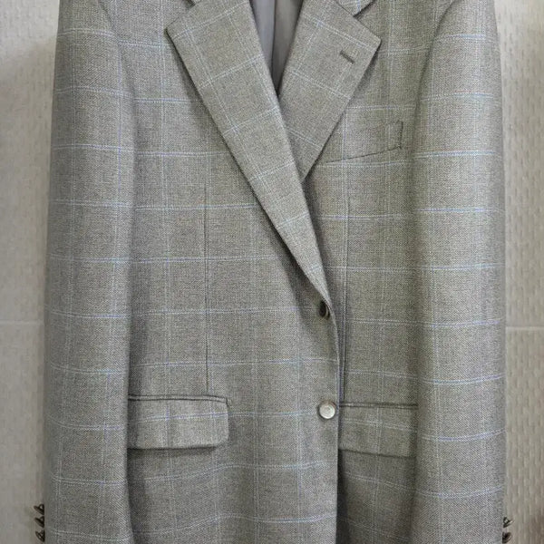 [BUNJANG] DAKS Pure Silk Check Jacket / 닥스 퓨어 실크 첵크 쟈켓 106