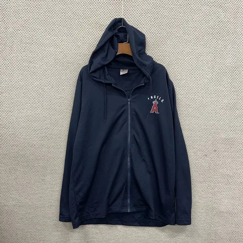 [BUNJANG] MLB Angels Summer Zip-Up Hoodie LL / MLB 에인절스 여름 져지 후드집업 LL D08482