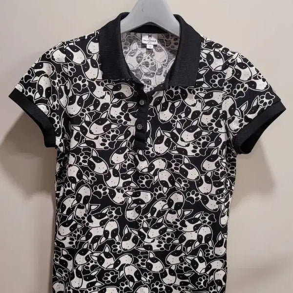 [BUNJANG] Beanpole Women's Golf T-Shirt - Dog Pattern / 빈폴 여성 골프 티셔츠
