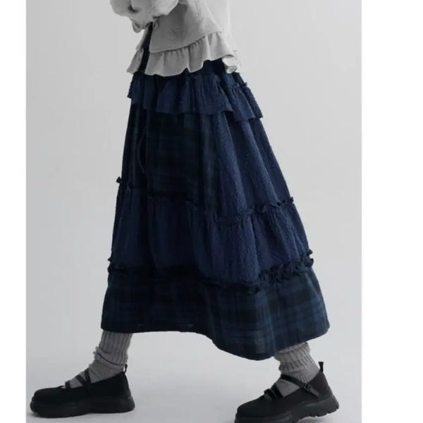 [BUNJANG] 8 Seconds Checkered Skirt / 에잇세컨츠 체크 스커트